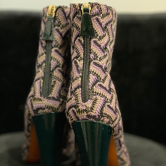 MISSONI Cestino Ankle bootie - Violet - Picture 3 of 12